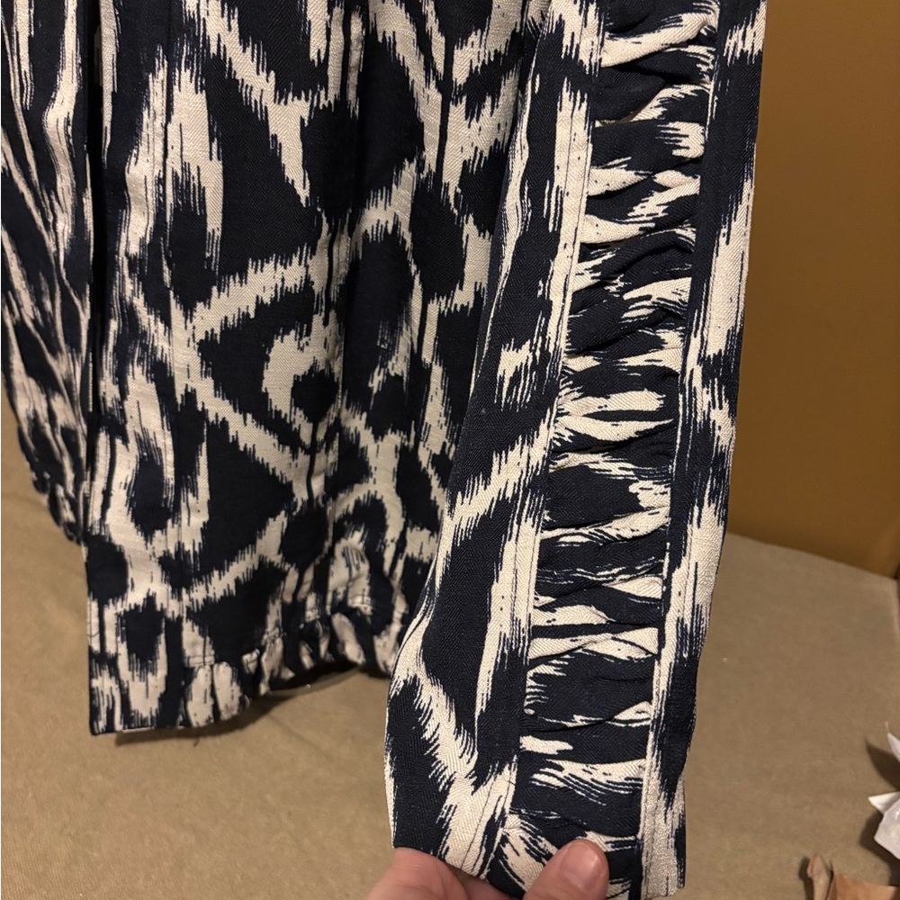 Black And White Patterned Jacket Blazer - image 2